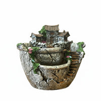 Creative Design Multi-Level Succulent Pot Artisan-Made Look Tiered House Planter Vintage Landscape Planter for Balcony