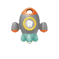 Side Nozzles Spacecraft Bath Toy Circular Window Rotating Spacecraft Toy 360-Degree Rotation for Children