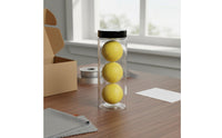 3 Pieces Gift Box Set Golf Ball Tube PC Material Golf Ball Storage Tube Portable Sports Gear with Lid