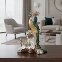 Peacock Vino Rack Ornate Peacock Vino Holder Eye-Catching for Home Bar