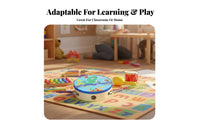 Early Learning Handheld Tambourine Easy to Play chime Tambourine small Size Musical Instrument clear Percussive Sound for Children, educators, lessonroom, movement session, lessonrooms, Music Education