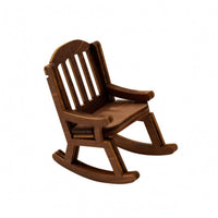Dollhouse Rocking Chair Decorative 1:12 Scale Rocking Chair Realistic Look Miniature Furniture for Scene Photography