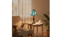 Handmade Tiffany Style Lampshade Scalloped Tiffany Lampshade Pastoral Table Lamp Shade Floral for Pendant Lights
