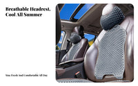 Breathable Silicone Car Seat Cushion Reduces Fatigue Ventilated Seat Pad Soft and Comfortable for Drivers, Seniors, Truck, Long Drives, Home