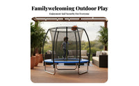 Steel Frame Trampoline, Lantern-Style Enclosure, Outdoor Commercial Playground, Sports Hoop for Kids and Adults