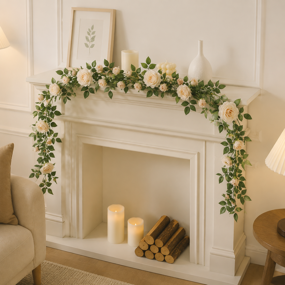 180cm Artificial Flowers, Interior, Rose, Garland, Silk Flower, Wedding, Wedding Decoration