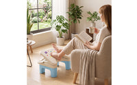 Molded Under-Desk Footstool Easy to Clean Ergonomic Footrest Low-Height Footstool with Textured Surface Long-Lasting for Office Workers