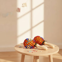 Bead Mesh  Rattle Handheld Bead Rattle Lightweight Hand Shaker for Kids