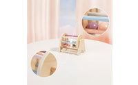 Tabletop Wooden Rolling Drum Early Learning Educational Toy Developmental Rotating Drum Toy Rainbow for Classroom