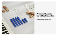 6 Pieces Piano Tuning Hammer and Mute Kit Felt Temperament Strip for Beginners
