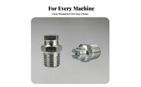 High Pressure Fan Nozzle Reduces Clogging Industrial Cleaning Nozzle Long Service Life for Dust Suppression, Car Washing
