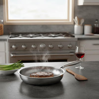 Physical Non-Stick 304 Steel Pan Anti-Scald Handle Stainless Steel Frying Pan Professional Quality