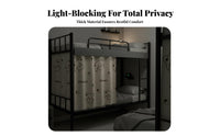 Light Blocking Dormitory Bunk Bed Curtain Easy Installation Bunk Bed Enclosure Breathable Privacy Screen Fade-Resistant for Students, Dorm Residents, Teens