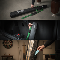 MOXIAO Billiard Cue Stick Case with Shoulder Strap, Waterproof & Anti-slip, Dual/Triple Slot