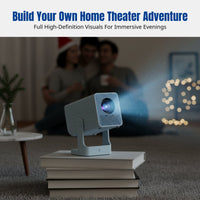 Mini Projector, P12 Portable Home Theater, 1080P Full HD, Sleek Design, New Year Gift, Multi-Scene Use
