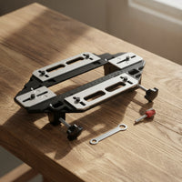 Hinge Mortising Jig CompleteOne Door Hinge Jig for Installers, DIY Hobbyists, Carpentry, Cabinet Making