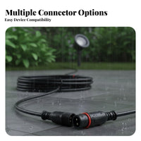 Solar Light Extension Cable Electrical Discharge Protection Solar Light Extension Cord Weather Resistant 5 Meter Connection Wire