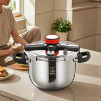 Stainless Steel Pressure Pot Rapid Cooking Pot Energy Saving Cookware for Busy Families