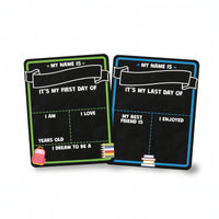 Milestone Chalkboard Double-Sided First Day and Last Day of School Chalkboard Milestone Board Reusable for Parents, Classroom