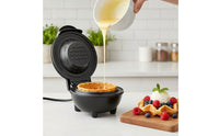 Electric Waffle Bowl Maker with Nonstick Plates Space-Saving Waffle Bowl Maker Vertical Storage Appliance Quick for Home Cooks, Breakfast, Kitchen