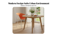 Nordic Design Upholstered Shell Chair sturdy Wood Legs Seating Furniture Modern Minimalist Padded Seat for homeowners, Office Workers, Adults, Dining Room, Restaurant, Kitchen, perusing corner
