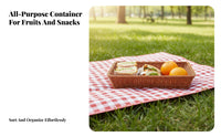 Woven Food carrier Rattandesign Display Tray Easy to Clean for pastry chefs, Homeowners