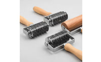 Pastry Lattice Cutter Stainless Steel Pastry Lattice Roller Smooth Rolling Pie Crust Cutter for Home Cooks, Bakery, Pizzeria