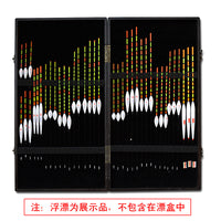 Large Capacity Paulownia Wood Fishing Float Display Box for Tackle Shops and Lure Samples