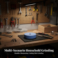 Drill Honing Tool with Mounting Base Sanding Disc Aluminum Oxide Abrasives for Hobbyists, Home Workshop