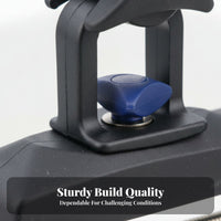 Clamp-on Fishing Rod Holder Large Clamping Range Rail Mount Rod Bracket 360 Degree Rail Mount Pole Holder Resistant