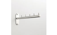 Rustproof Stainless Steel Hook Screw-in Wall Hook Strip Space-Saving Wall-Mounted Hanger with Hooks Long-Lasting for Bathroom
