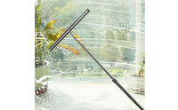 Extendable Window Squeegee Multi-Surface Stainless Steel Glass Wiper Includes Spare Blade Extendable Window Cleaner for Washroom