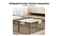 Foldable Underbed Drawer Zippered Closure Under-Bed Storage Bin for Dorm Room