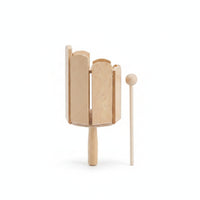 Slotted Wooden Sound Tube Included Mallet Multi-Tone Percussion Tube Artisan-Made for Children