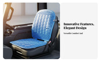 Seat Cushion with Backrest Massage Ventilated Seat Cushion for Drivers, Tricycle