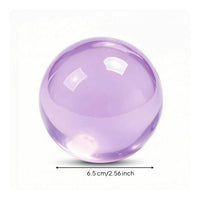 Jelly Stress Ball Translucent Squishy Ball Fidget Toy Glossy Portable for Fidgeters, Office, Desk