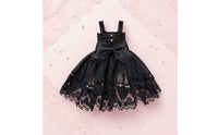 OB11 Doll Dress Bow Waist Sleeveless Doll Dress Decorative Buttons 1/12 BJD Outfit