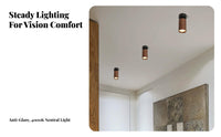 Ceiling Spotlight LED Downlight, Modern Minimalist, Bedroom Living Room Wall, Artistic Ambience, Aluminum