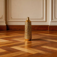 Gold Floor Vase Luxury Look Hammered Metal Vase for Retail Display