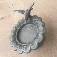 Cast Iron Garden Bird Bath Feeder Dish for Villa Home Decor
