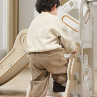 Young Child Slide and Climber Playset Compact Slide with Climbing Staircase Child-Friendly Play Equipment for Young Children, Kids, Playroom