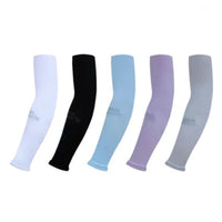Unisex Ice Silk UV Protection Arm Sleeves for Outdoor Cycling & Driving