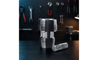 Threaded Pipe Extractor with Drive Shank Hexagonal Pipe Screw Extractor Metal Damaged Screw Remover Compact for Plumbers, Diyers, Plumbing Repair, Home Maintenance