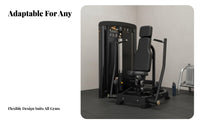 Cable Multi-Directional Machine Full Body Workout Adjustable Pulley Unit Sturdy Steel Frame Twin Adjustable Pulley Machine for Bodybuilders