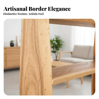 Natural Design Live Rim Bookshelf Multi-Functional Freestanding Furniture Multifunctional Storage Rack Sturdy Construction for Plant Lovers, Homeowners, Office Workers, Living Room, Balcony, Bedroom, Study