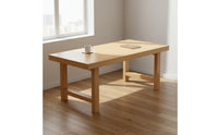 Minimalist Design Solid Wood Desk Sturdy and Long-Lasting Wooden Computer Desk Spacious Workspace Large Study Table High Load Capacity for Students