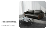 Professional Look Minimalist Metal Frame Couch Set Sofa and Table Group Commercial Furniture for Interior Designers, Office Managers, Business Owners, Reception Area, Waiting Room
