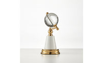 Crystal Ball Sophisticated Ornament Minimalist Sculpture for Office, Study