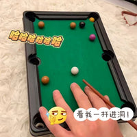 迷你台球玩具儿童小型桌球室内亲子互动益智男孩女孩桌面比赛游戏 创意迷你台球桌：【2套装】益智互动