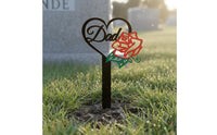 Meaningful Tribute Father's Day Cemetery Stake Weatherproof Dad Memorial Stake Weather-Resistant for Gravesite, Garden